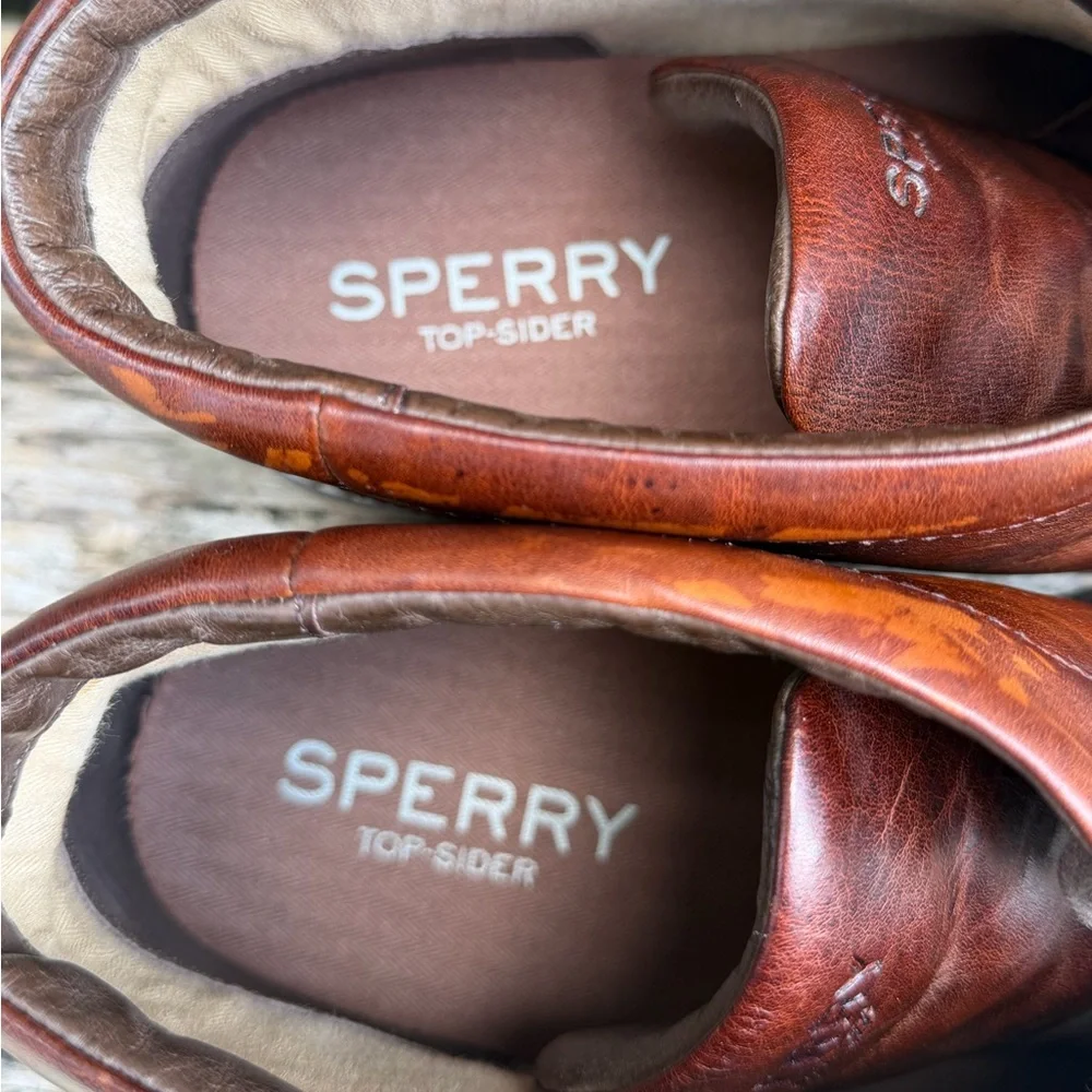 Sperry Top-Sider Commander Men's Sz 13 Brown Leather Oxford Chukka Boots T9
